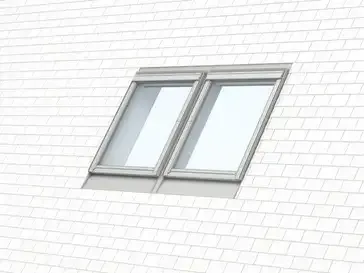 VELUX EKN — kołnierz: montaż kilku okien — kombi — zdjęcie producenta