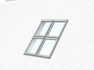 VELUX EKS — kołnierz: montaż kilku okien — kombi — zdjęcie producenta